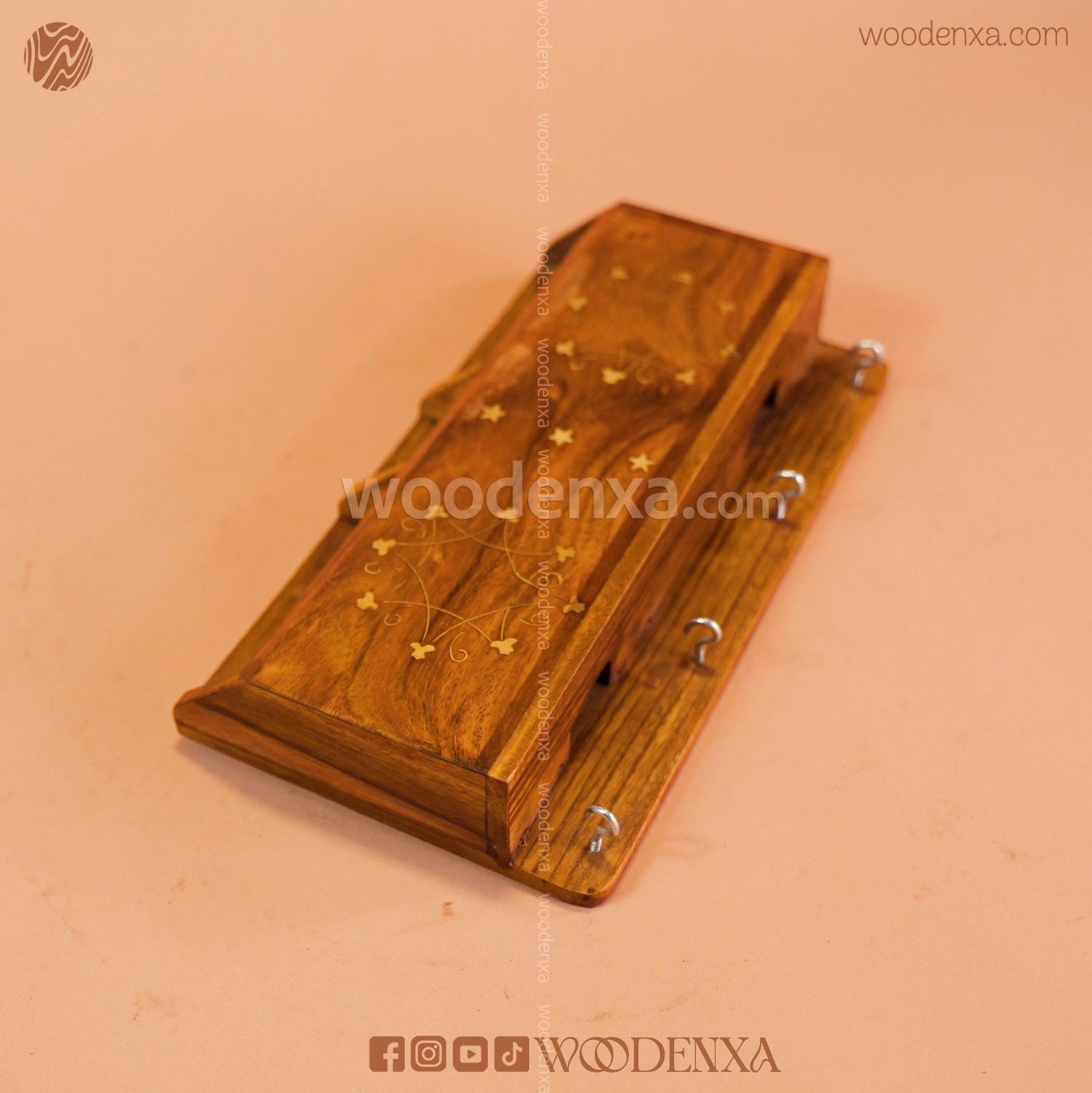 Wall Mounted Wooden Dual Mobile &