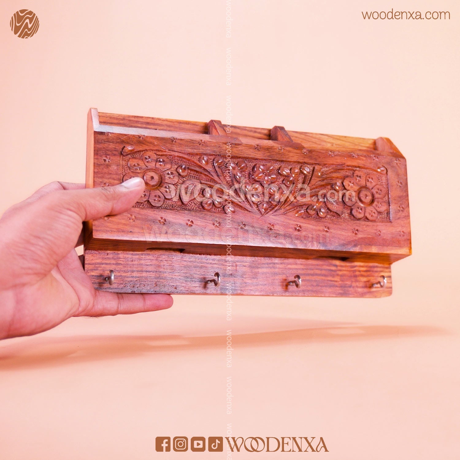 Wall Mounted Wooden Dual Mobile &
