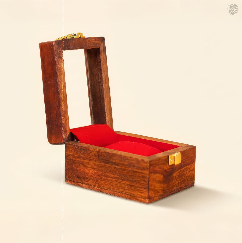 1 Wooden Watch Box with Glass