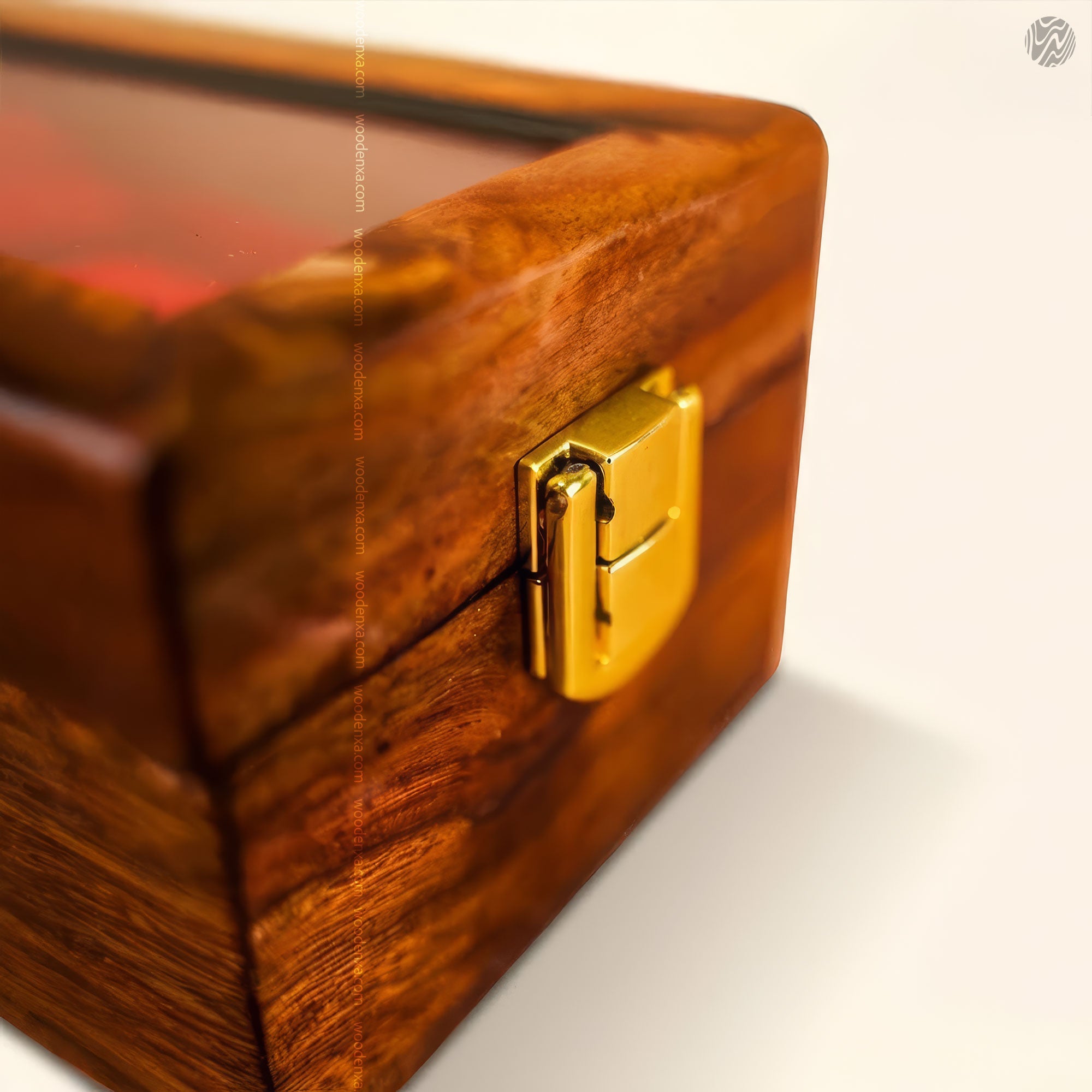 1 Wooden Watch Box with Glass