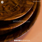 Wooden 3 Plate Set with Artistic