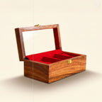 3 Watch Wooden Box with Glass
