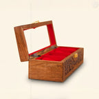 4 Watch Wooden Box with Glass