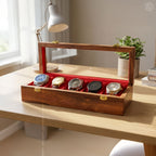 5 Watch Wooden Box with Acrylic