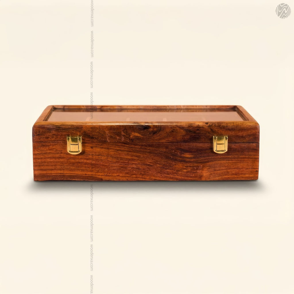 5 Watch Wooden Box with Acrylic