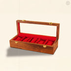 5 Watch Wooden Box with Acrylic