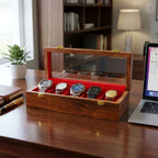 5 Watch Wooden Box with Acrylic