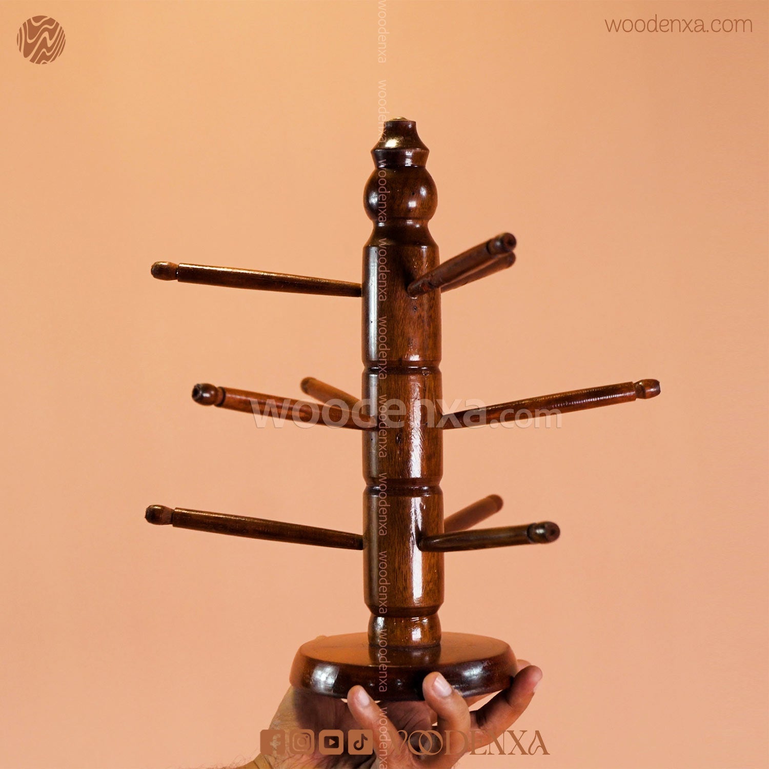 Wooden Bangle Stand
