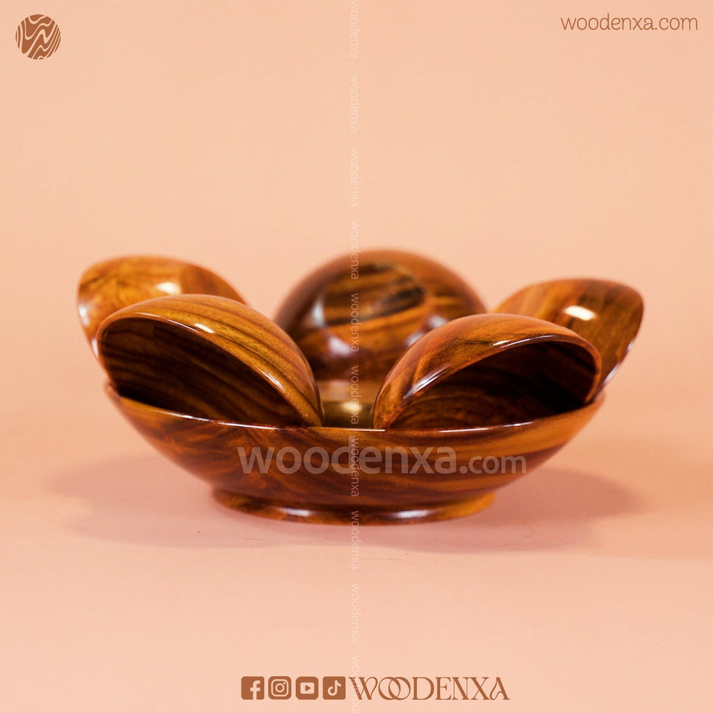 Wooden Bowls Set of 7 Pieces