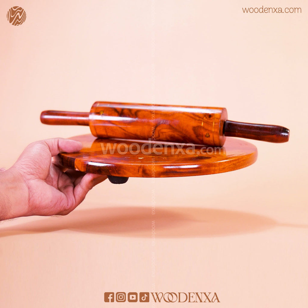 Wooden Chakla Belan Roti Maker with