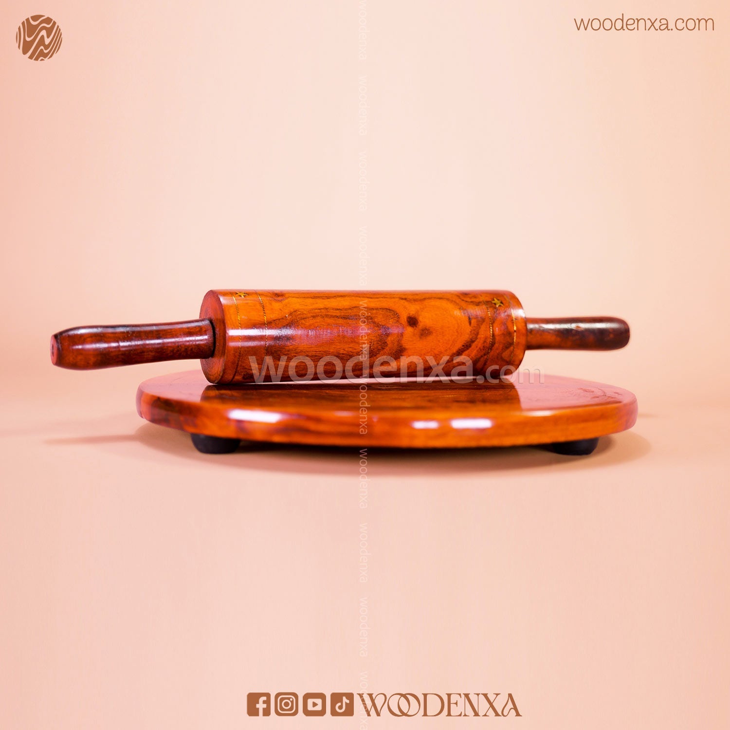 Wooden Chakla Belan Roti Maker with