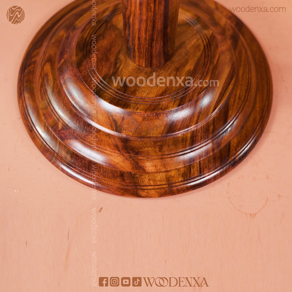 Wooden Coffee Table Brass Inlay 18