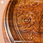 Wooden Coffee Table Brass Inlay 18
