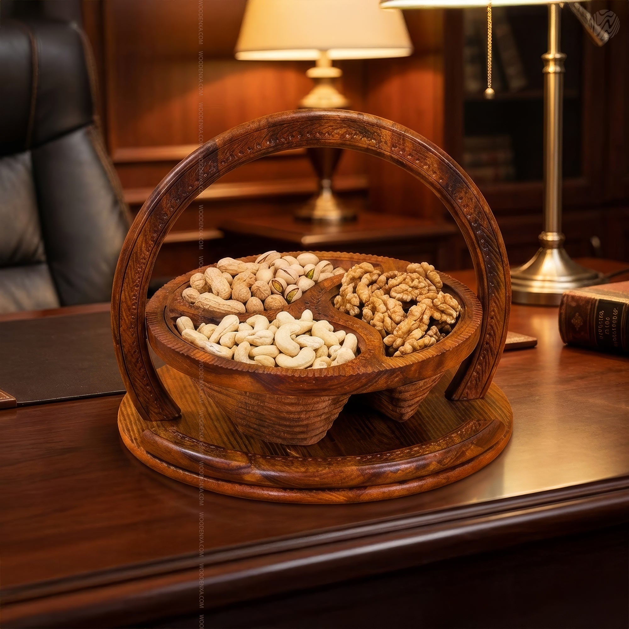 Wooden Handmade Dry Fruit Basket 3