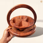 Heart Style Wooden Dry Fruit Basket