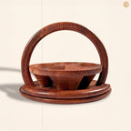 Heart Style Wooden Dry Fruit Basket