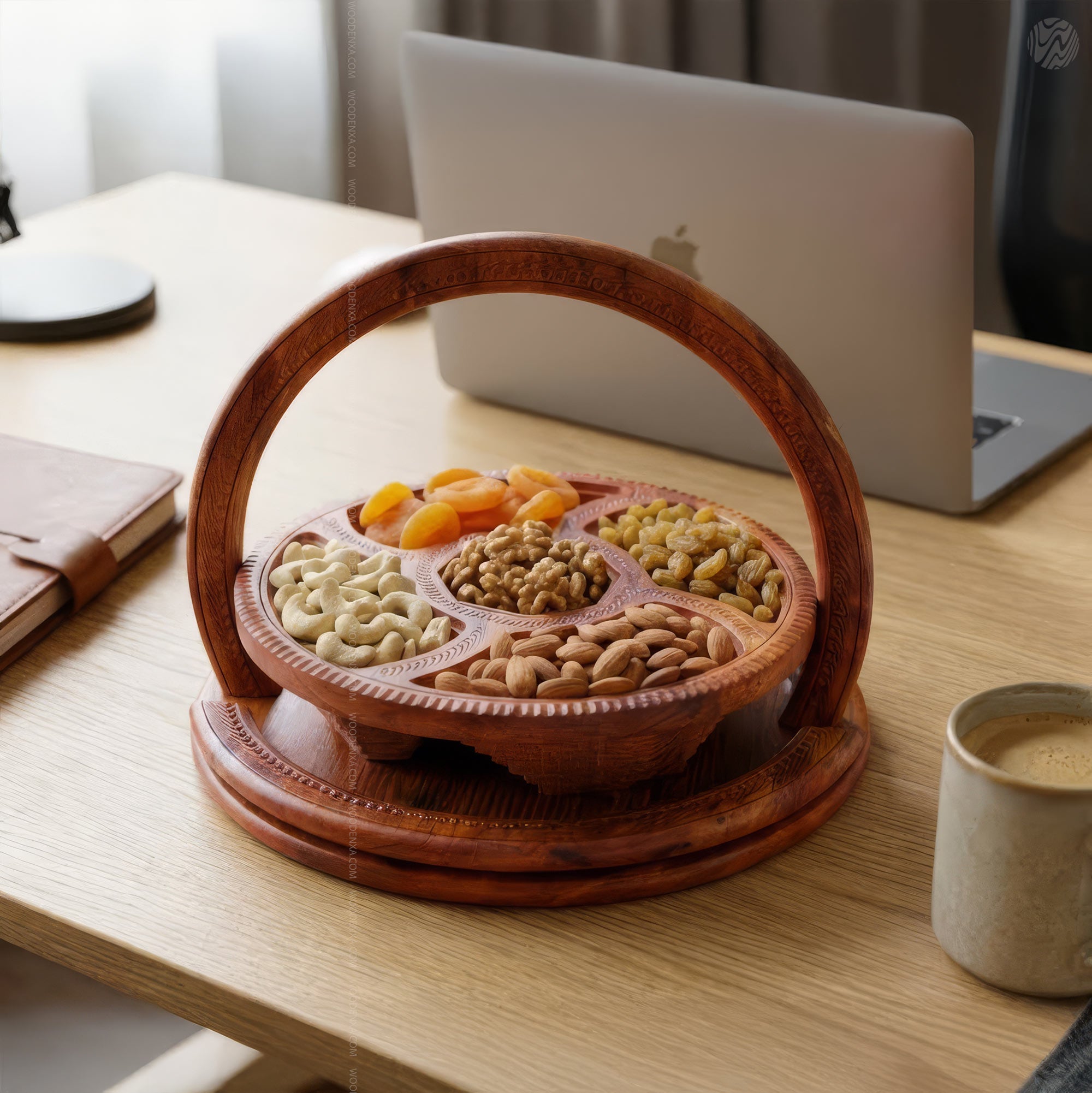 Wooden Handmade Dry Fruit Basket 5