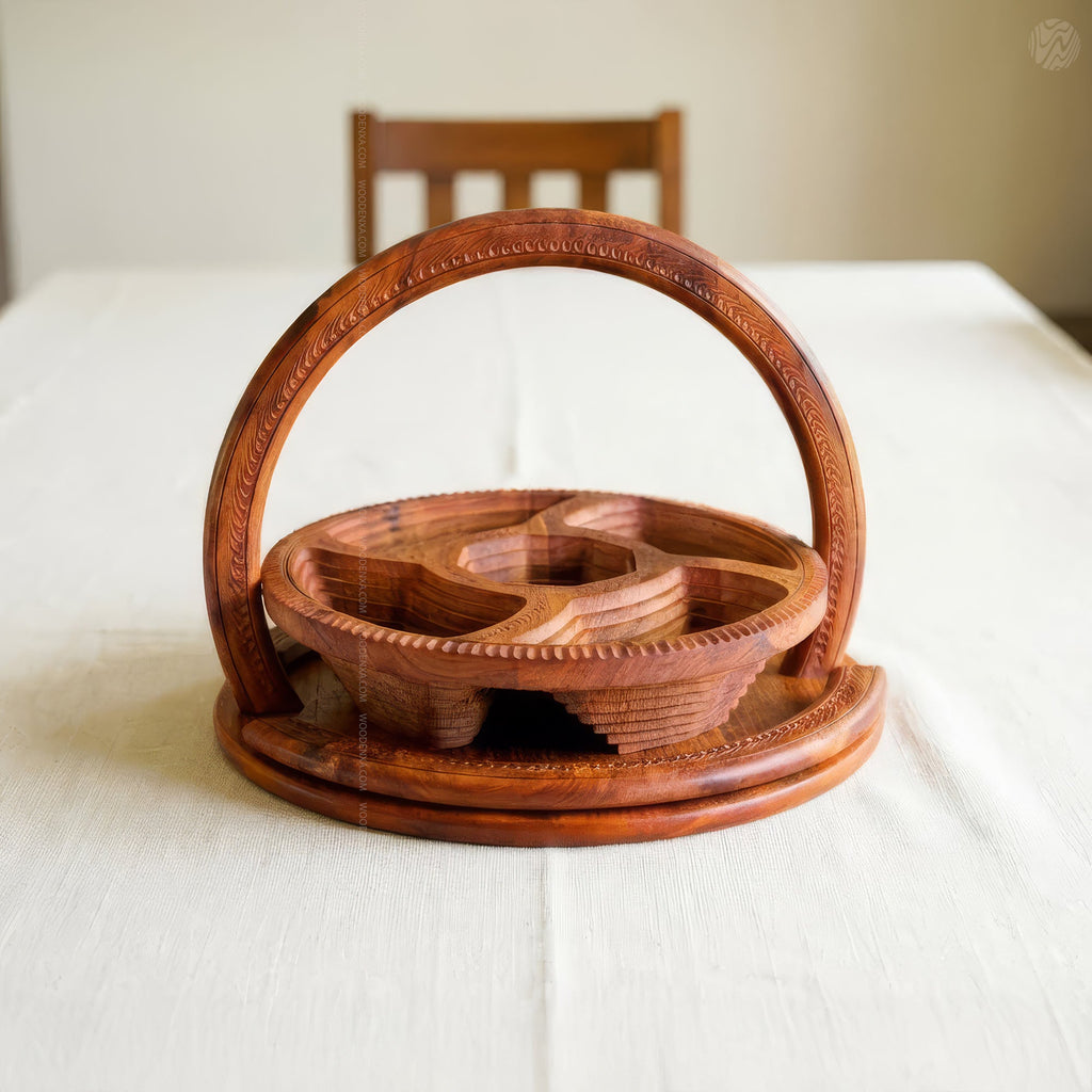 Wooden Handmade Dry Fruit Basket 5