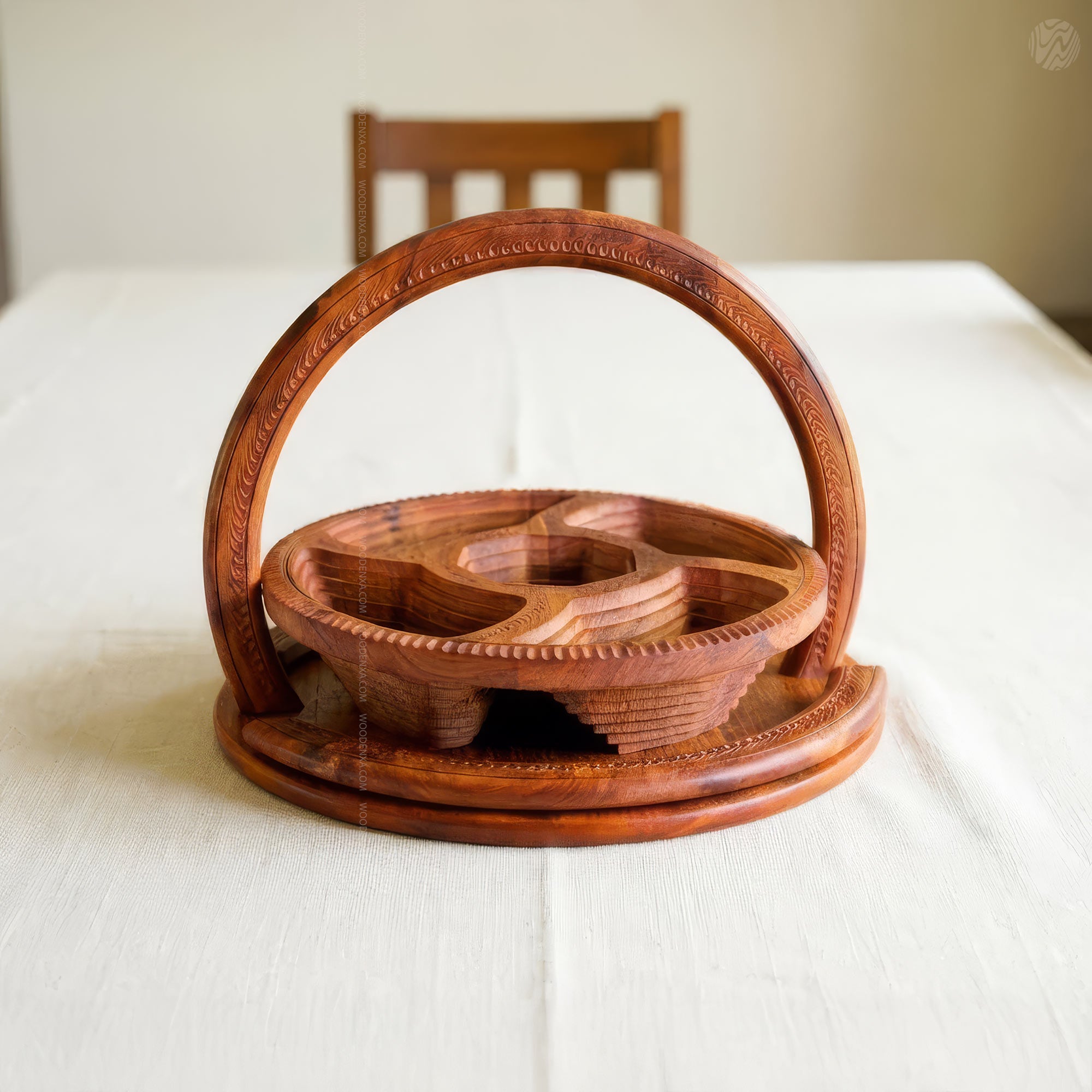 Wooden Handmade Dry Fruit Basket 5