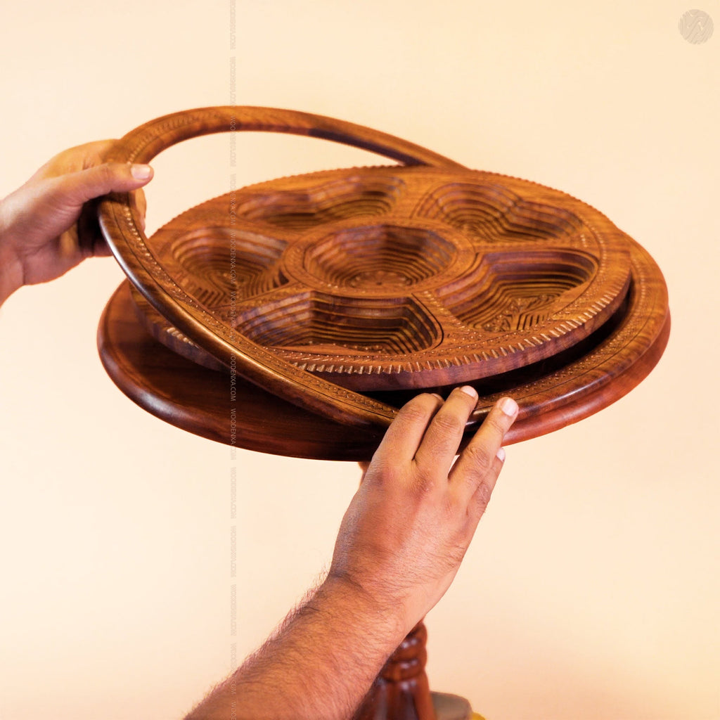 Dry Fruit Wooden Table with Foldable
