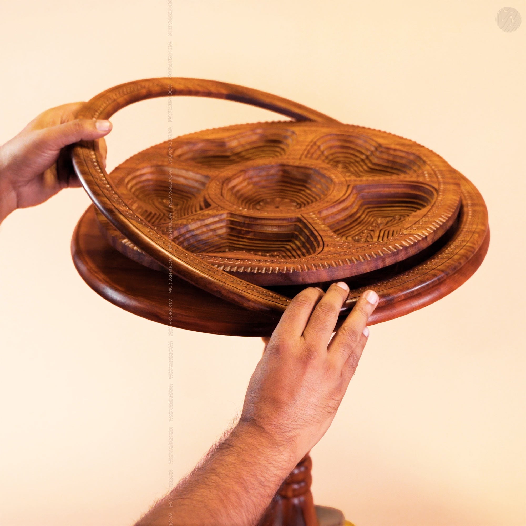 Dry Fruit Wooden Table with Foldable