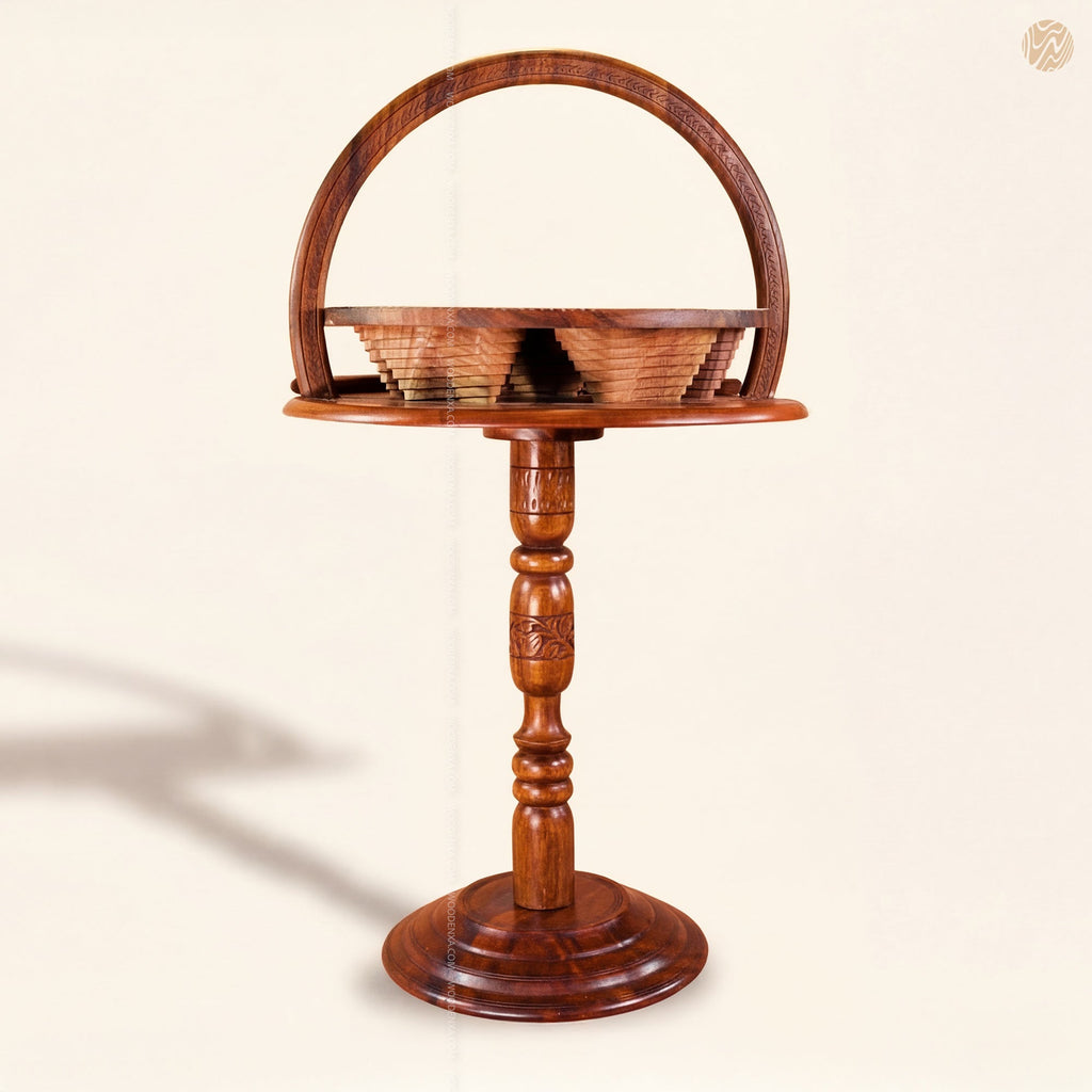 Dry Fruit Wooden Table with Foldable