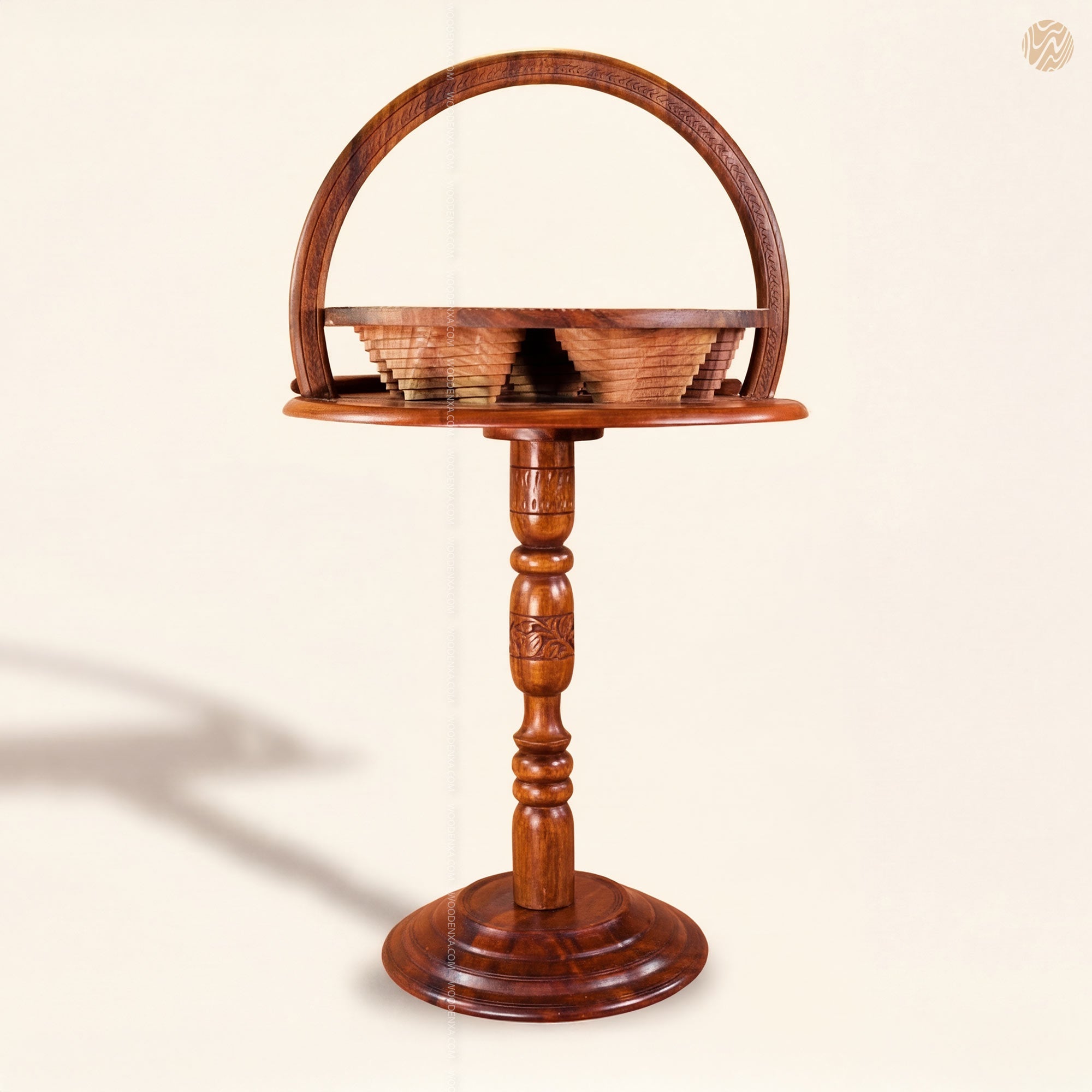 Dry Fruit Wooden Table with Foldable