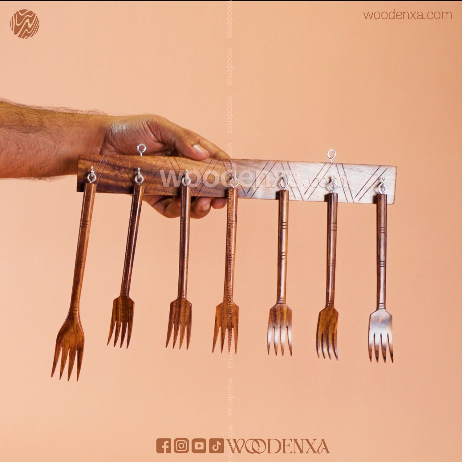 Wooden Fork Set