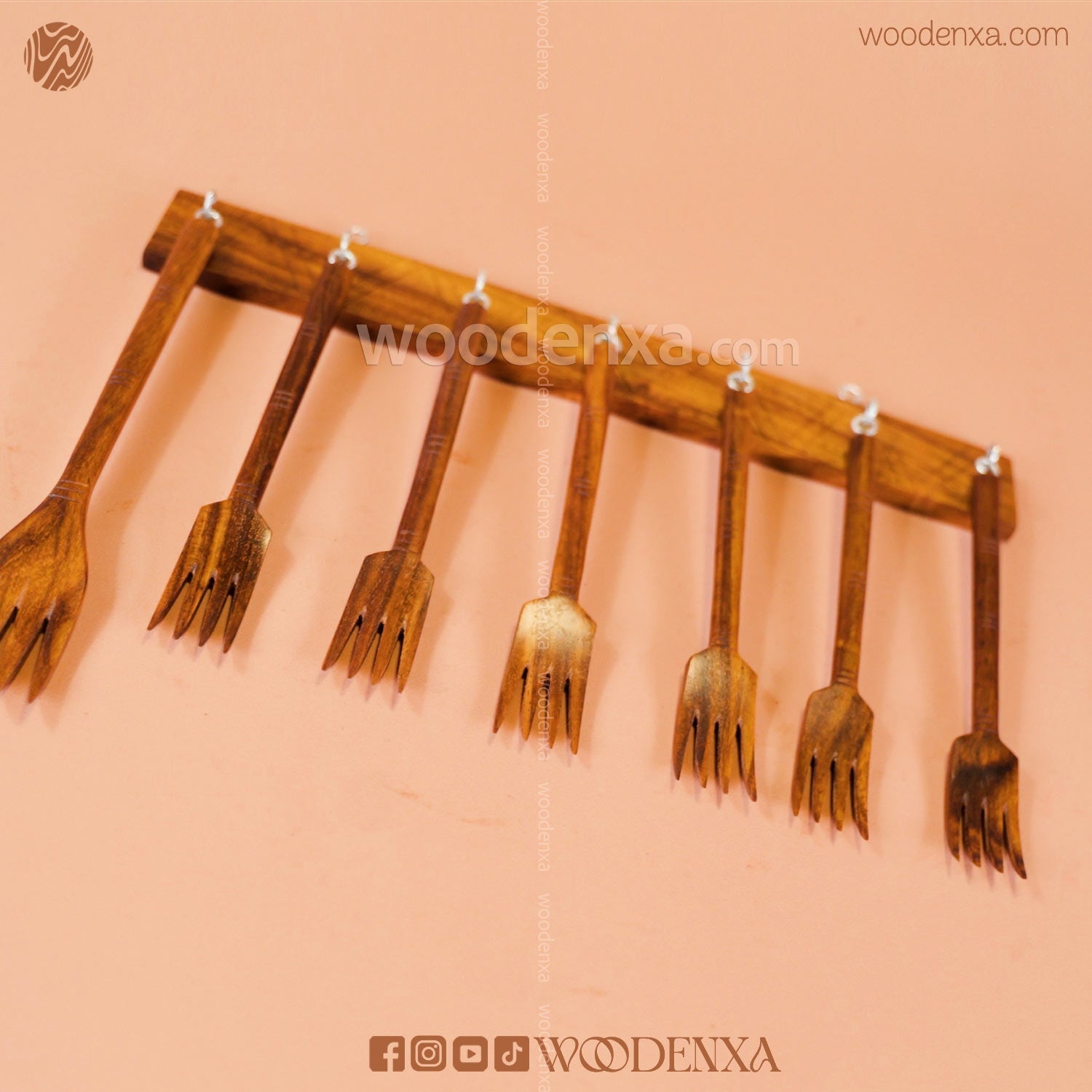 Wooden Fork Set