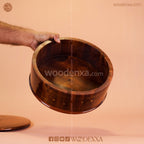 Wooden Hot Pot with Brass Work
