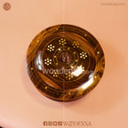 Wooden Hot Pot with Brass Work