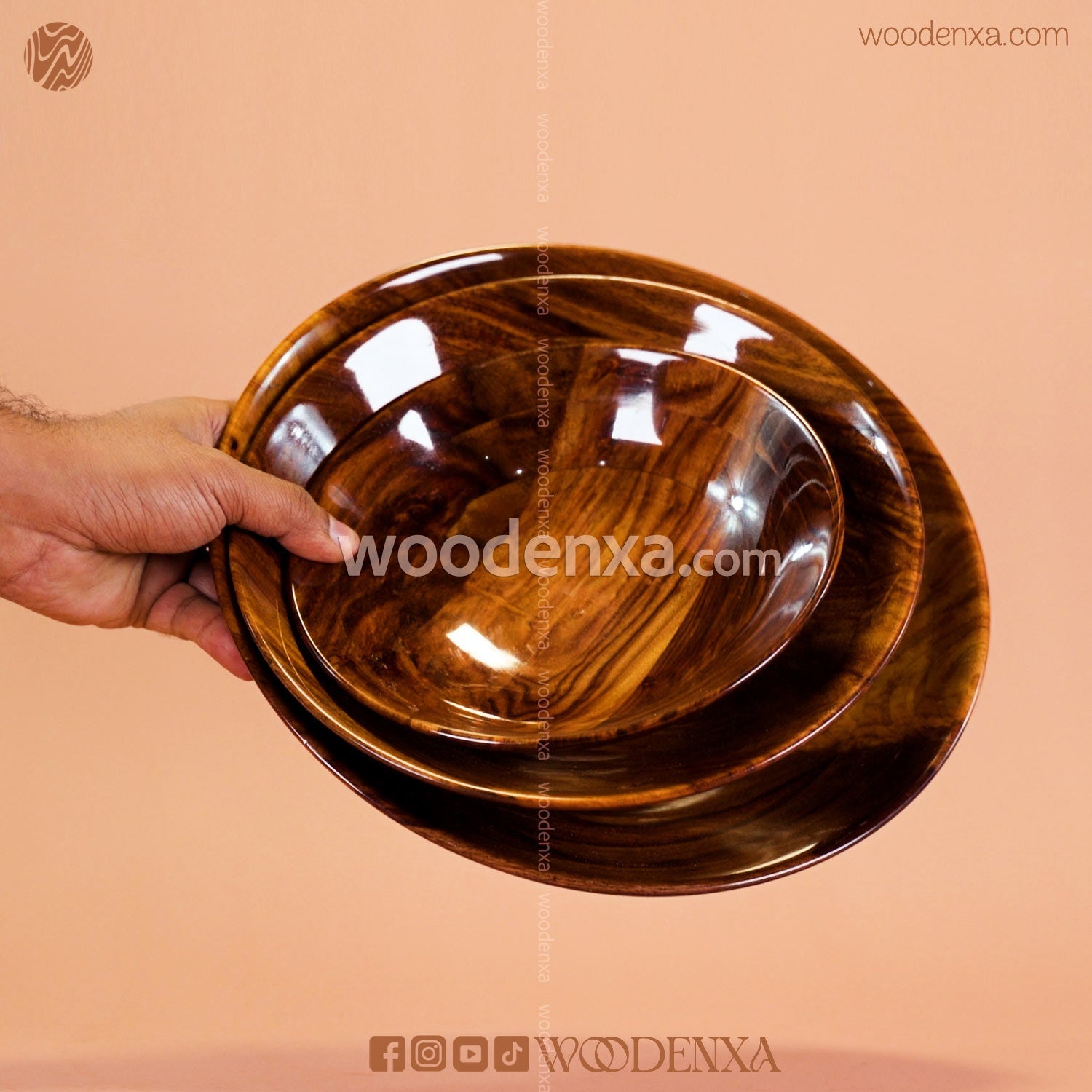 Wooden Kitchen Bowl Set