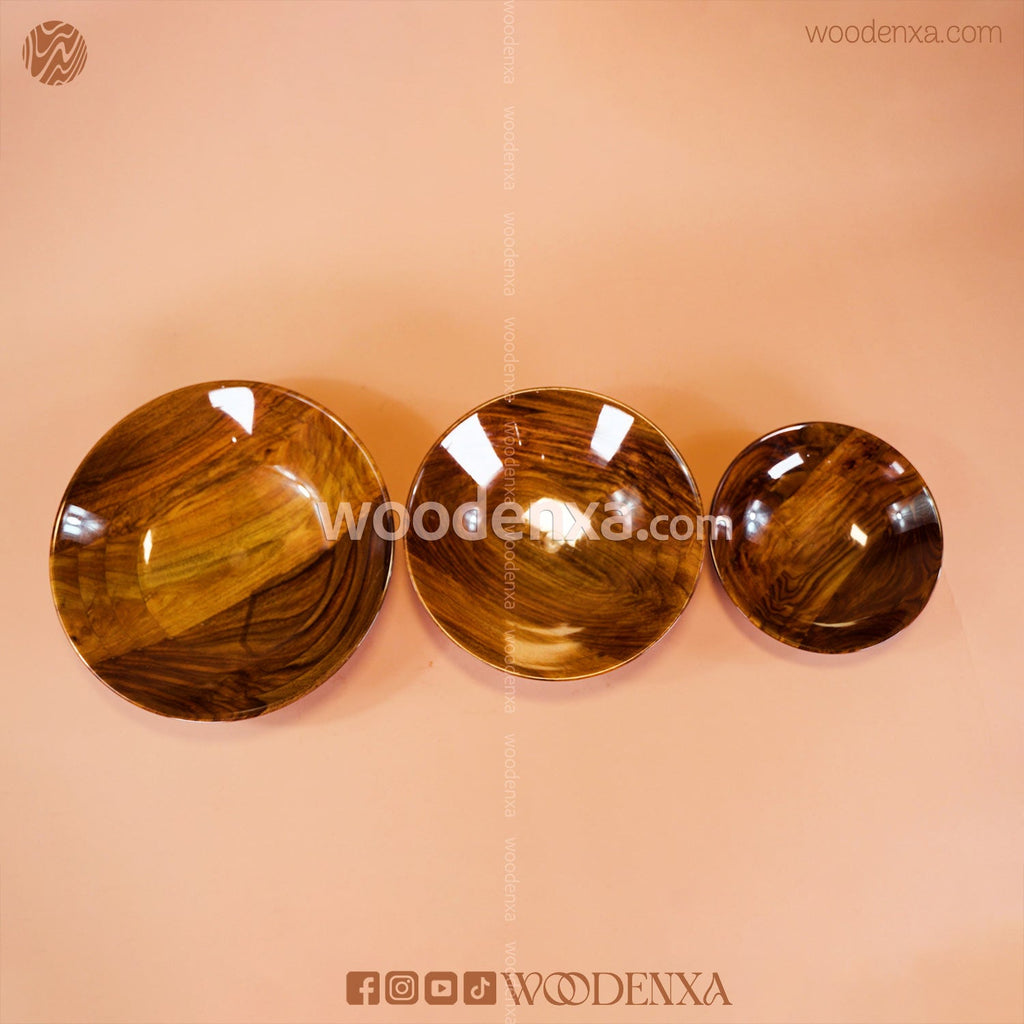 Wooden Kitchen Bowl Set