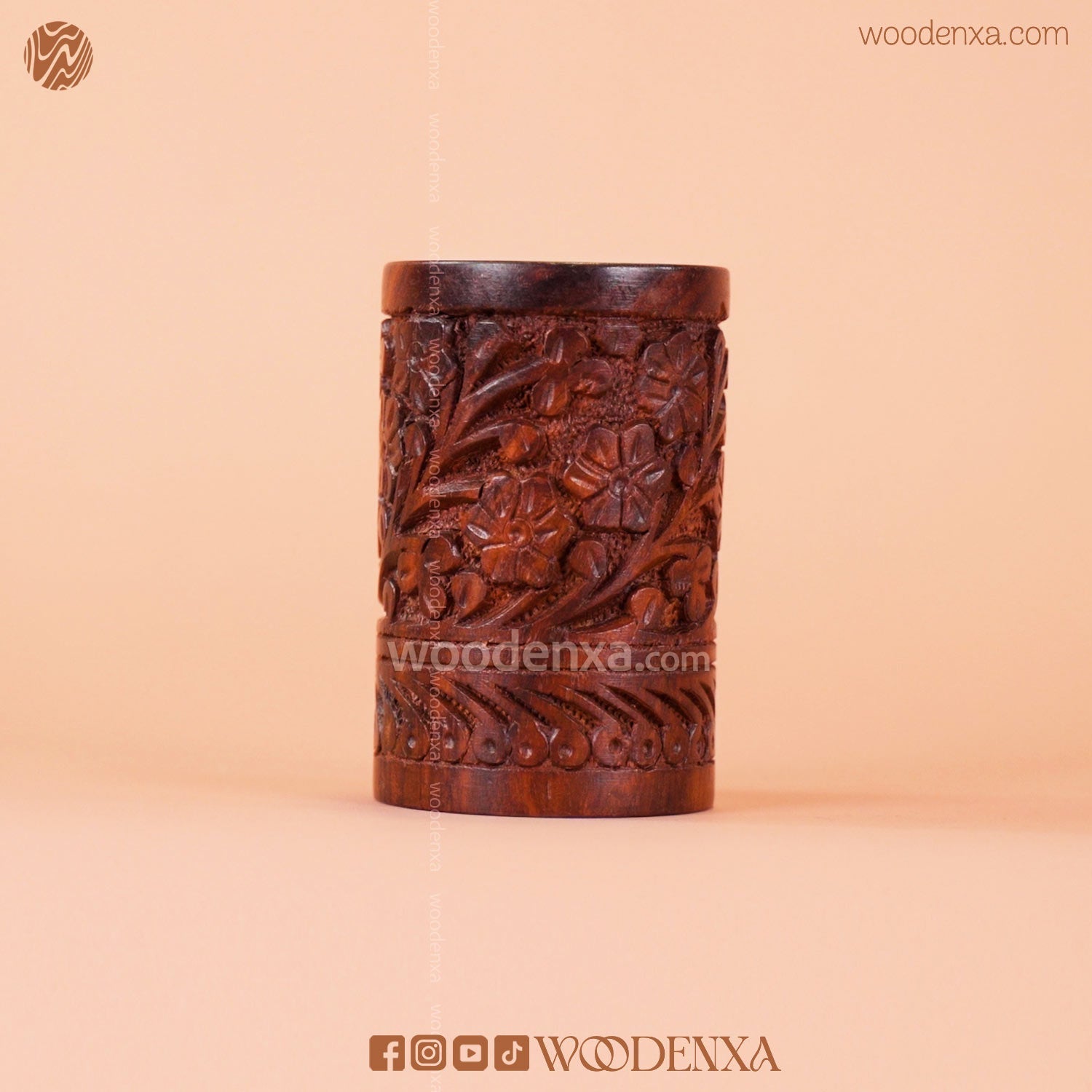 Wooden Multipurpose Pen Stand Holder with
