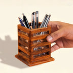Handmade Solid Rosewood Pen Stand Holder
