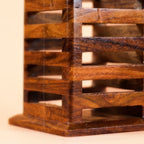Handmade Solid Rosewood Pen Stand Holder
