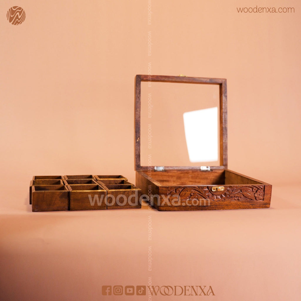 Wooden Spice Box