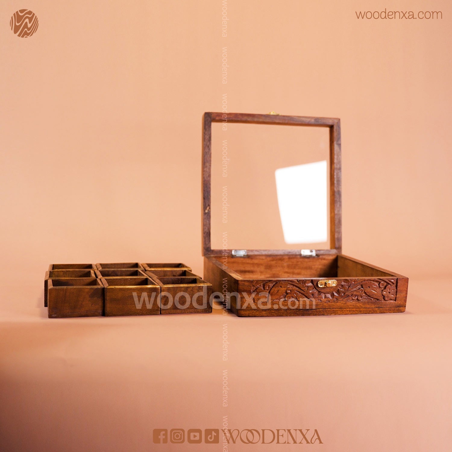 Wooden Spice Box