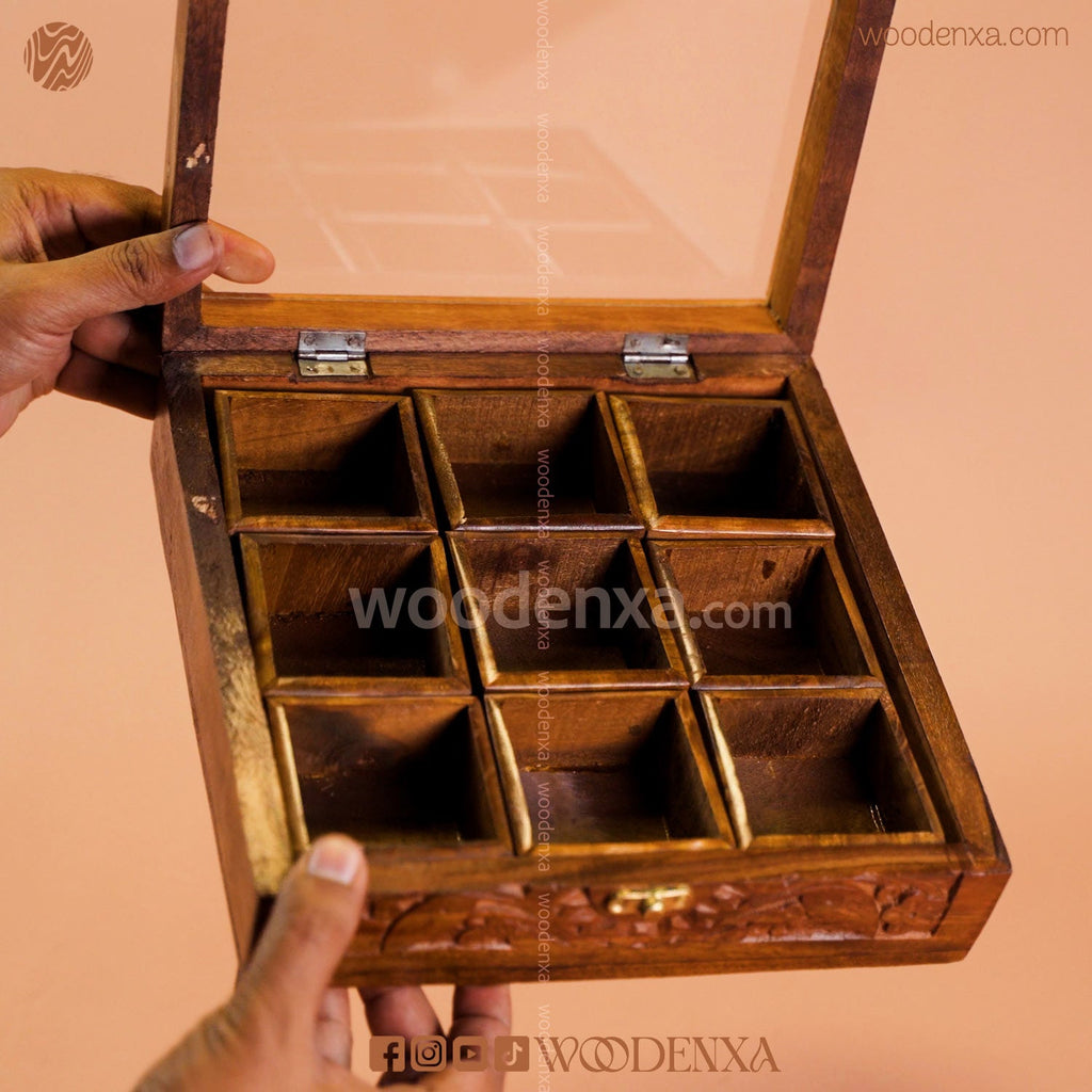 Wooden Spice Box