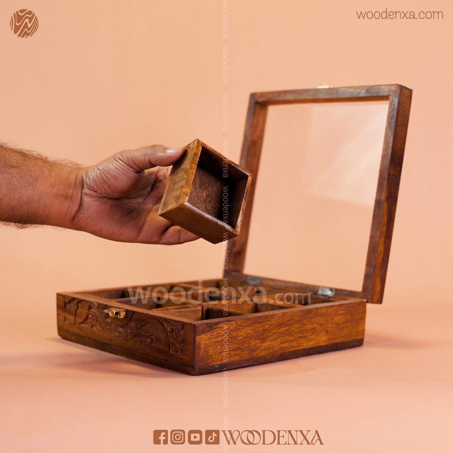Wooden Spice Box