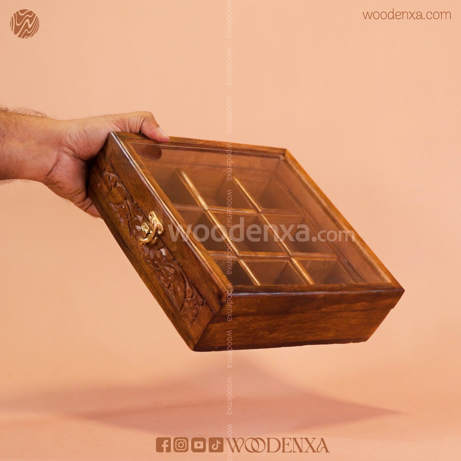 Wooden Spice Box