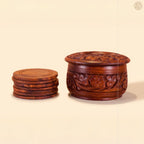 Wooden Handcrafted Tea Mates for 6