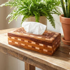 Wooden Tissue Box Tukri Design