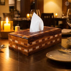 Wooden Tissue Box Tukri Design